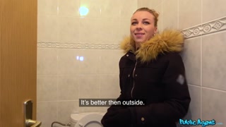 Pierced Girl Sucks in a Dirty Bathroom - наслаждайся лучшим порно на ONE-PORN.COM