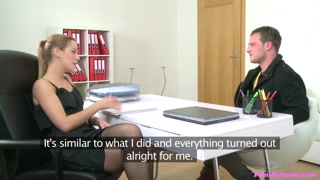 Наслаждайтесь Hot Agent Receives Blowjob and Handjob - порно видео на ONE-PORN.COM