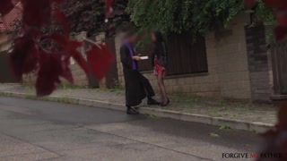 Big Tits Brunette Surprised by Priest’s Buttplug - наслаждайся лучшим порно на ONE-PORN.COM