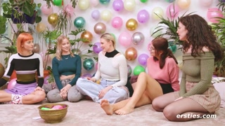 Lesbian Fun with Redhead, Blonde, and Brunette - наслаждайся лучшим порно на ONE-PORN.COM