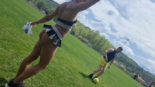 Наслаждайтесь French Fitness Girls: Cheerleader Style - порно видео на ONE-PORN.COM